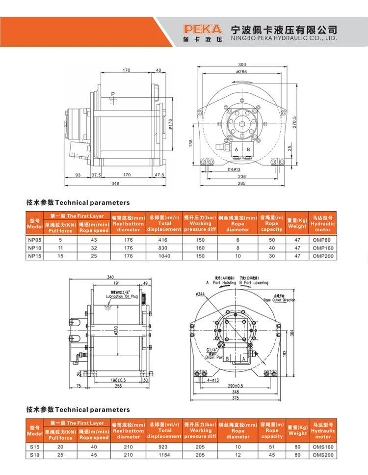 Hydraulic Winch for Marine Ship/Boat/Dredger