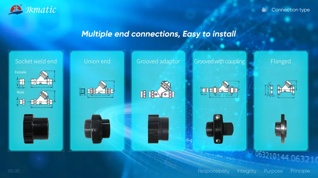 Jkmatic Water Treatment Equipment/ Y Shape Normally Open Solenoid/Hydraulic/Pneumatic/Water Flow Control Diaphragm Valve for Water Softener and Sand Filter